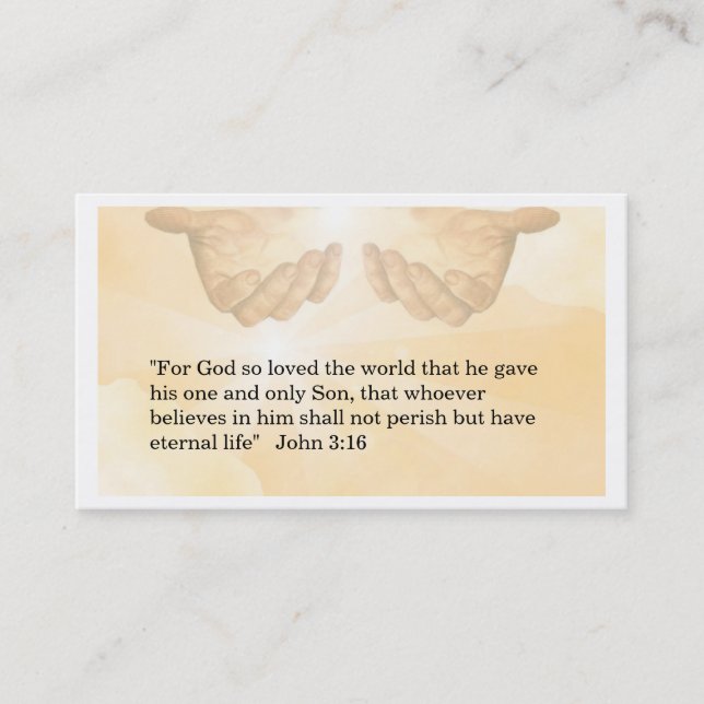 Christliche Geschäfts-Karte Visitenkarte (Vorderseite)