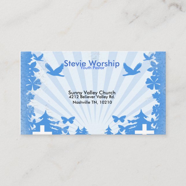 Christliche Geschäfts-Karte Visitenkarte (Vorderseite)