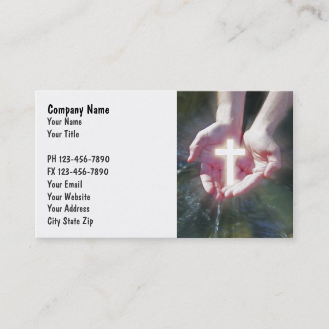 Christliche Geschäfts-Karten Visitenkarte (Vorderseite)