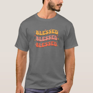 Christliche Geschenke Groovy Gesegnet Christlich V T-Shirt