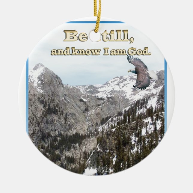 Christliche Geschenke sind noch und wissen, dass Keramik Ornament (Vorne)