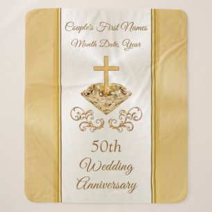 Christliche Geschenke zum 50. Hochzeitstag Sherpadecke