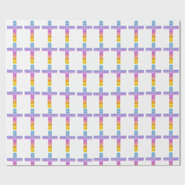 Christliche Geschenkwrap Cross Geschenkwrap Papier Geschenkpapier (Flach)