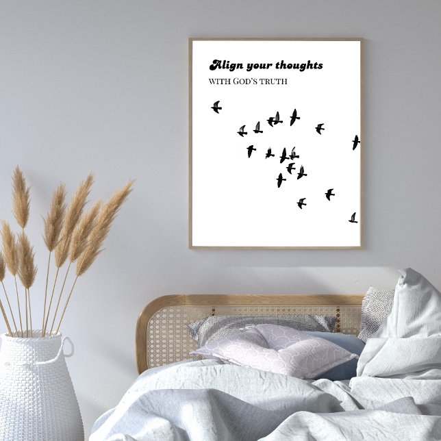 Christliche Gesinnung-Wandkunst – Metanoia Poster (Christian wall art to renew your mind and bring God’s peace into your home.)