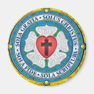 "CHRISTLICHE GIFTS" Luther Rose Christlich Jesus L Magnet