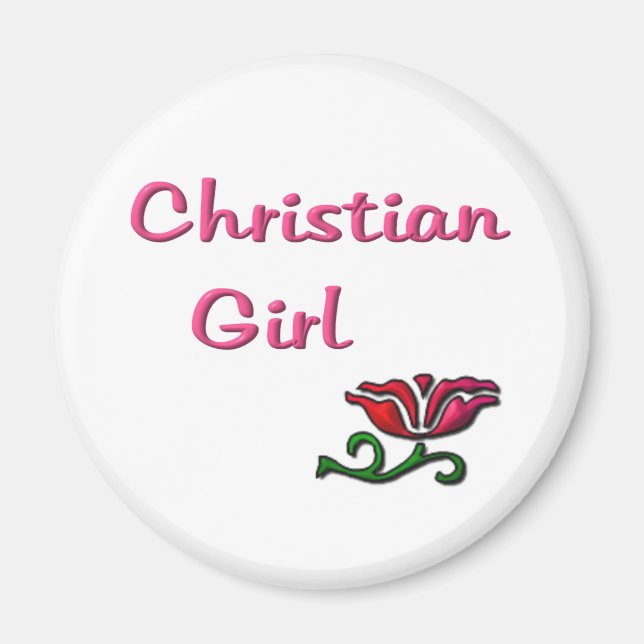 Christliche Girl-Geschenke Magnet (Vorne)