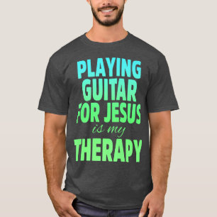 Christliche Gitarrist-Kirchenanbeterin Gitarre Spi T-Shirt