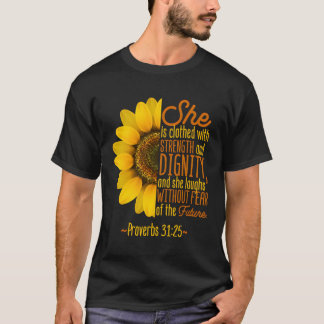 Christliche Glaube Liebe Sonnenblumenschrift Relig T-Shirt