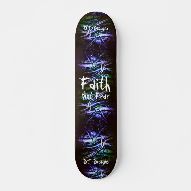 Christliche Glaubenskarte Skateboard (Vorne)