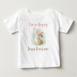 Christliche Glaubensmädchen Ich bin so glücklich J Baby T-shirt