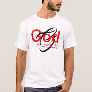 Christliche GOD-LETZTE SAY-Monogramm T-Shirt