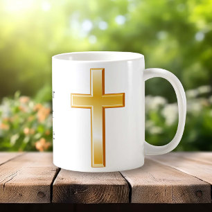 Christliche Gold Cross-Tasse Kaffeetasse