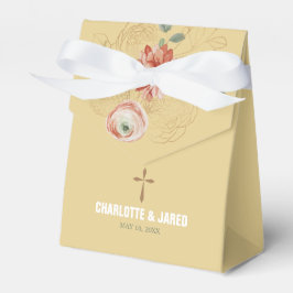 Christliche Gold Floral Gastgeschenk Hochzeit Geschenkschachtel