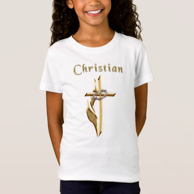 Christliche Gold-T - Shirt (Vorderseite)