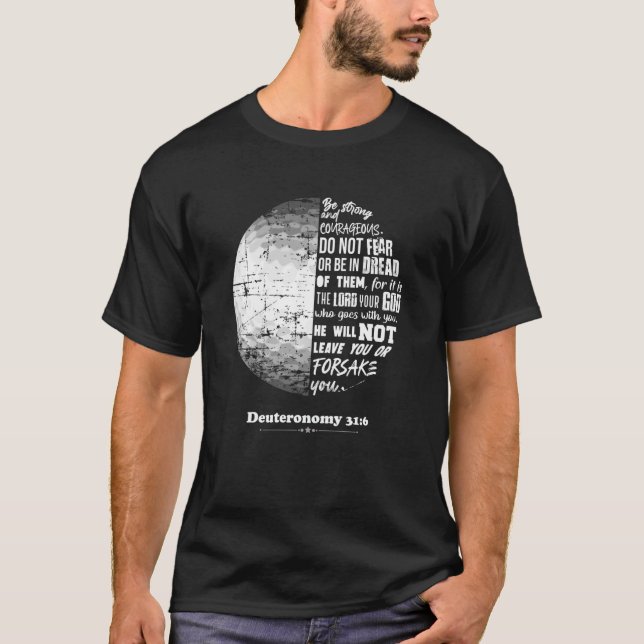 Christliche Golfdeuteronomie 316 Bibel Verse Glaub T-Shirt (Vorderseite)