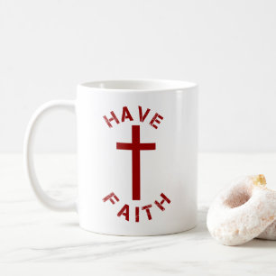 Christliche haben das Rote Kreuz und Textdesign Tasse