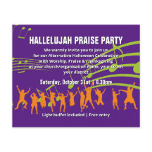 Christliche Halloween-PRAISE-Party Einladung