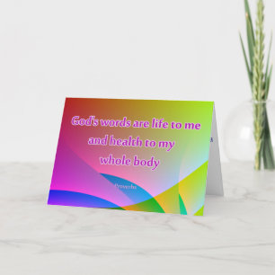 Christliche Heilgrußkarte wird gut Karte