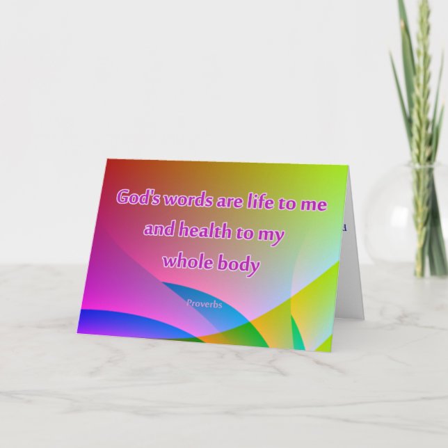 Christliche Heilgrußkarte wird gut Karte (Vorderseite)