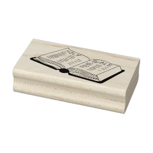 Christliche Heilige Bibel Holz Gummi Kunst Stempel