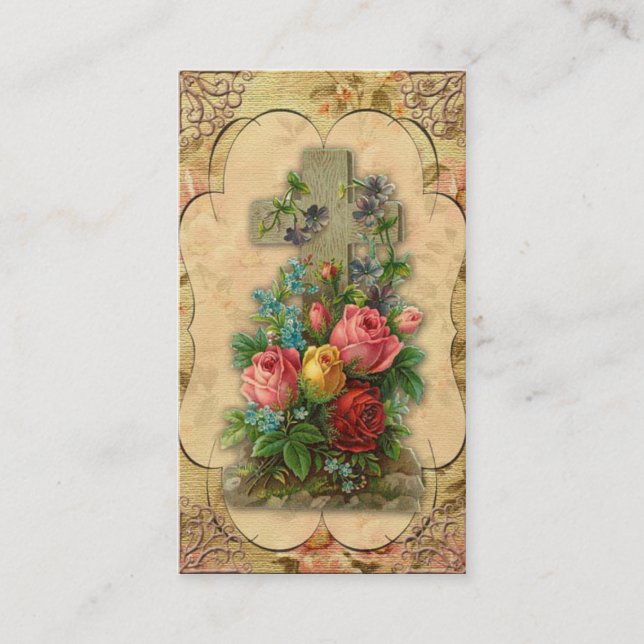 Christliche heilige quere kundenspezifische visitenkarte (Vorderseite)