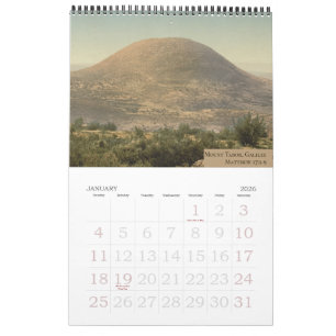 Christliche heilige Stätten im Heiligen Land Kalen Kalender