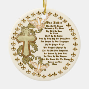 Christliche Herren Gebet-Brauch Keramikornament