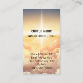 Christliche Himmlische Cloud Church Business Cards Visitenkarte