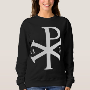 Christliche Historie Alpha Omega Chi Rho byzantine Sweatshirt