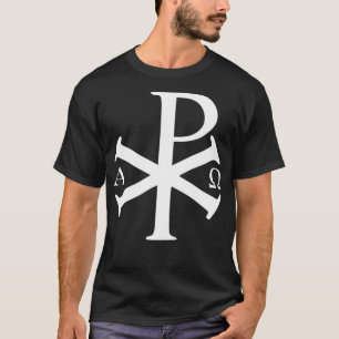 Christliche Historie Alpha Omega Chi Rho byzantine T-Shirt