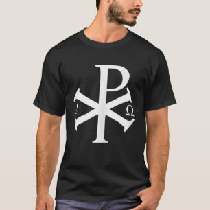 Christliche Historie Alpha Omega Chi Rho byzantine T-Shirt