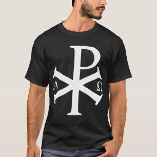 Christliche Historie Alpha Omega Chi Rho byzantine T-Shirt