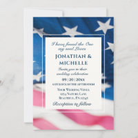 Christliche Hochzeit der Patriotischen Amerikanisc