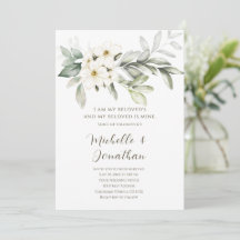 Christliche Hochzeit in der White Floral Bible Ver