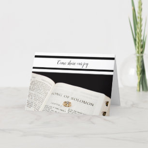 Christliche Hochzeitseinladung Bibelringe Einladung