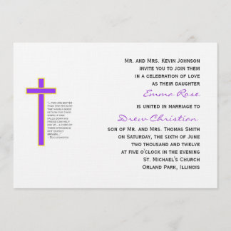 Christliche Hochzeitskord Drei Arten Einladung Pl