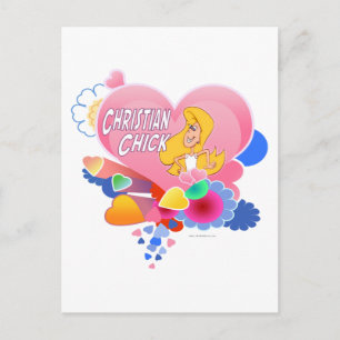 Christliche Huhn Postkarte
