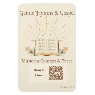 Christliche Hymnen Gospel-Playlist QR-Code-Magnet Magnet