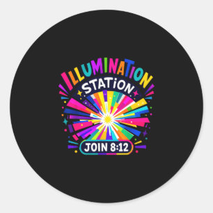 Christliche Illuminationsstation VBS-Crew 2026 Runder Aufkleber