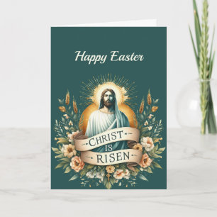 Christliche Illustration zur Osterblüte Feiertagskarte