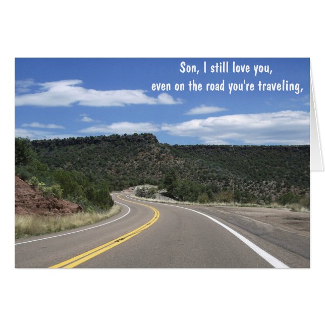 Christliche Inmate-Karte mit Gospel-Meldung im Inn (Vorderseite (Horizontal))