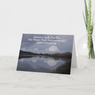 Christliche Inmate-Karte mit Gospel-Meldung im Inn Feiertagskarte