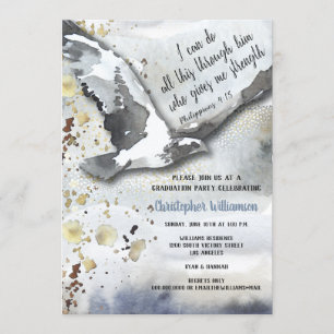 Christliche Inspiration Eagle Graduation Party Einladung