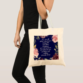 Christliche Inspiration Scripting Tote Bag Tragetasche