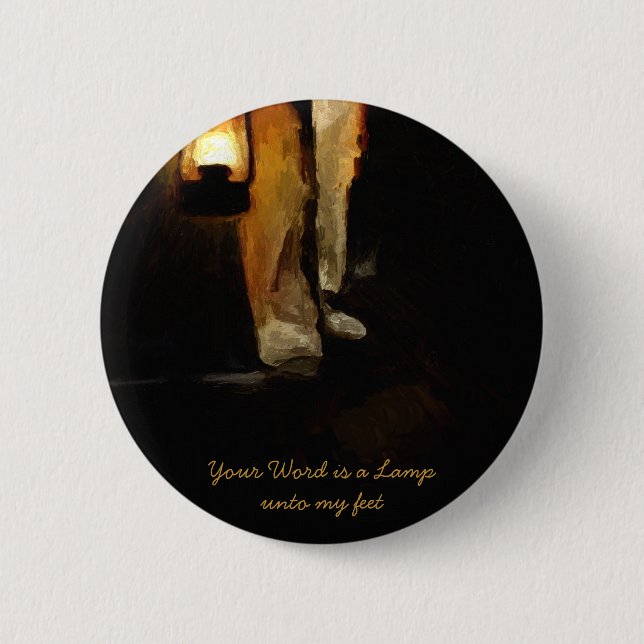 Christliche Inspirational Bibel-Vers-Ermutigung Button (Vorderseite)