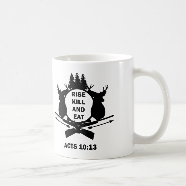 Christliche Jäger-Jagd-Taten-10:13 Tasse (Rechts)