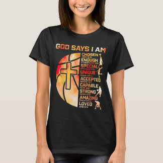 Christliche Jungen Baseball Gott sagt Religiös Gra T-Shirt
