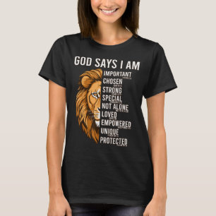 Christliche Jungen Gott sagt, ich bin Kleinkind Je T-Shirt