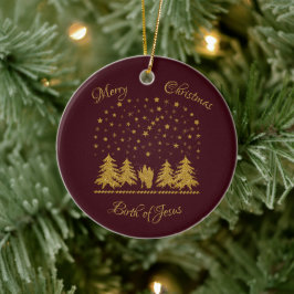 Christliche Jungfrau Mary, St. Joseph, Jesus Keramik Ornament