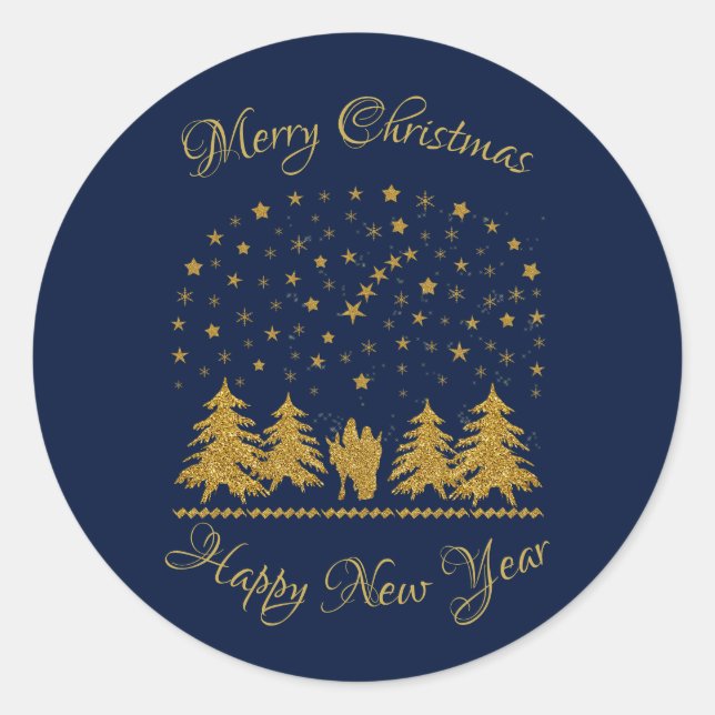 Christliche Jungfrau Mary, St. Joseph, Jesus Runder Aufkleber (Vorderseite)